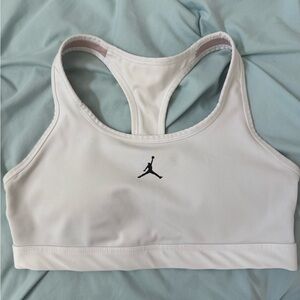 Nike White Dri-FIT Sports Bra